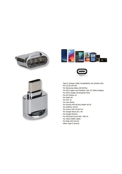Usb Type-c 3.1 To Micro Sd Tf Hafıza Kart Okuyucu Otg Adaptörü 4477