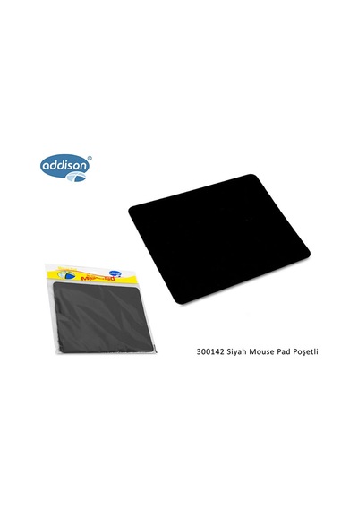Addison 300142 Siyah Mouse Pad Poşetli Kdo