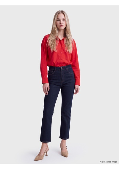 Lcw Jeans İndigo Flare Fit Kadın Jean Pantolon
