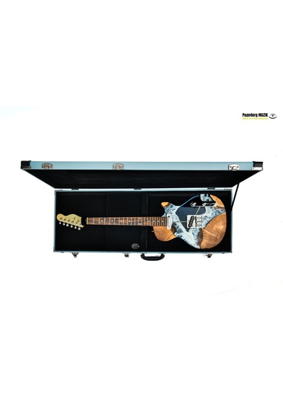 Elektro Gitar Custom Epoksi & Yıllanmış Ağaç Kişiye Özel Mavi