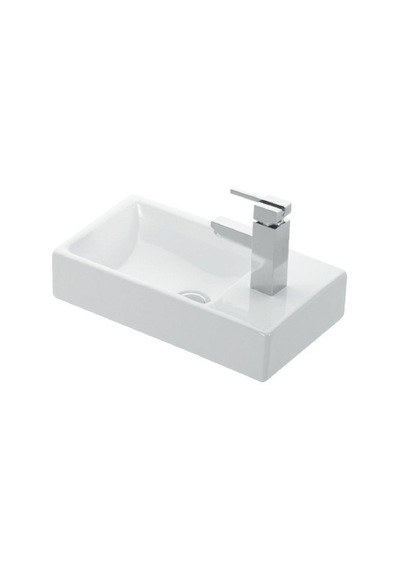 Lapino Minos 45 Cm Mobilya Uyumlu Lavabo Sağdan Batarya Delikli Beyaz