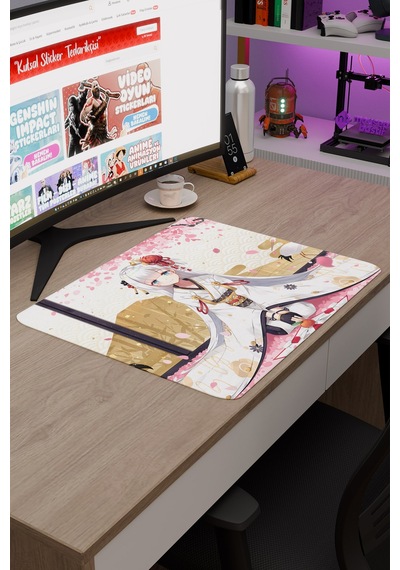 Azur Lane Kaymaz Dikişli Kauçuk Oyuncu Mousepad V5 - 48x40 Xl Gaming Mouse Pad Fare Altlığı