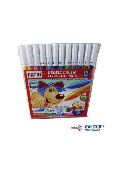 Fatih 12Li Keçeli Kalem Yıkanabilir