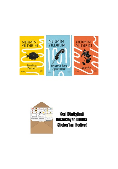 Unutma Dersleri Ciltli + Unutma Beni Apartmanı Ciltli + Misafir Ciltli + Okuma Sticker'ları