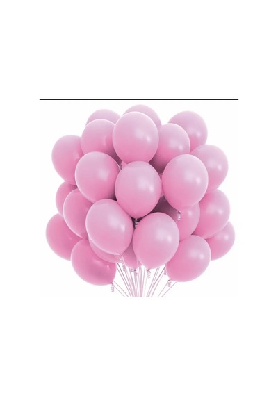 Pastel Pembe Latex Balon 10 Adet