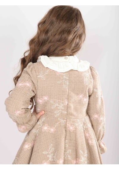 Xo Kids Kız Çocuk Elbise 1-5 Yaş 4819 KREM