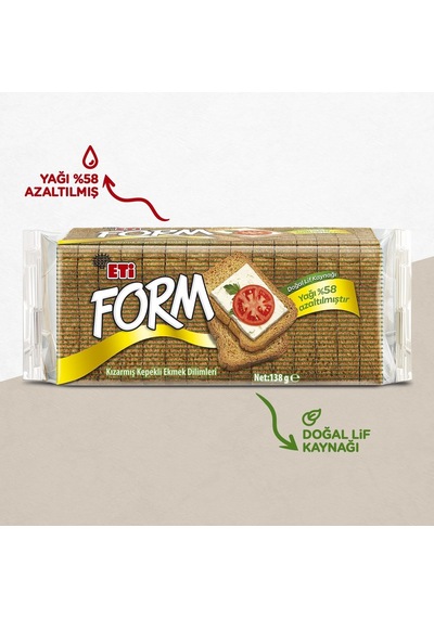 Eti Form Kızartılmış Kepekli Ekmek Dilimleri 138 G Diğer