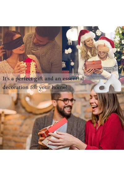 Modern Minimalist Bohem Dekor İçin 2'li Beyaz Seramik Vazo Seti, Pampa Çimi İçin Yuvarlak Mat Donut Vazolar - Oturma Odası, Yemek Masası, Ofis Yatak Odası Raf Dekoru Noel Günü Hediyeleri İçin Diğer Modern Minimalist Bohem Dekor İçin 2'li Beyaz Seramik Vazo Seti, Pampa Çimi İçin Yuvarlak Mat Donut Vazolar - Oturma Odası, Yemek Masası, Ofis Yatak Odası Raf Dekoru Noel Günü Hediyeleri İçin Diğer