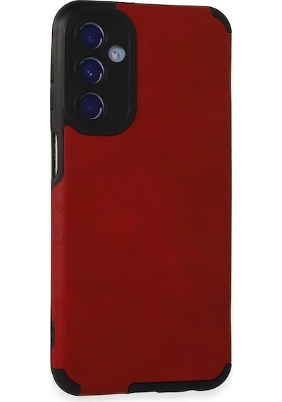 Gld-spt- Newface Samsung Uyumlu Galaxy M34 5g Kılıf Loop Deri Silikon - Kırmızı