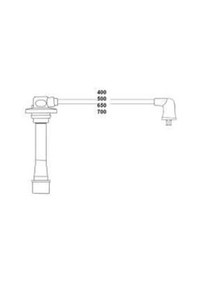 Hellux Hbk.3537 Buji Kablosu Mazda 626 2.0l Fs 16v Dohc Ge Kasa 92-97 Fs0118140-fp1318140a-fp1318140b -