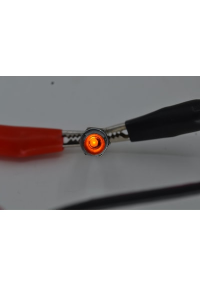 Mini Metal Göz Lamba Turuncu Led Sinyal Uyarı Işığı
