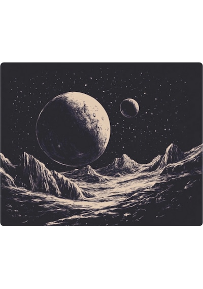 Uzay Karanlığı Baskılı Mousepad 17,5x21,5 Cm