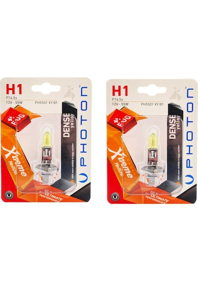PHOTON H1 XTREME YELLOW LİMON SARISI FAR AMPÜLÜ TAKIMI (2 ADET)