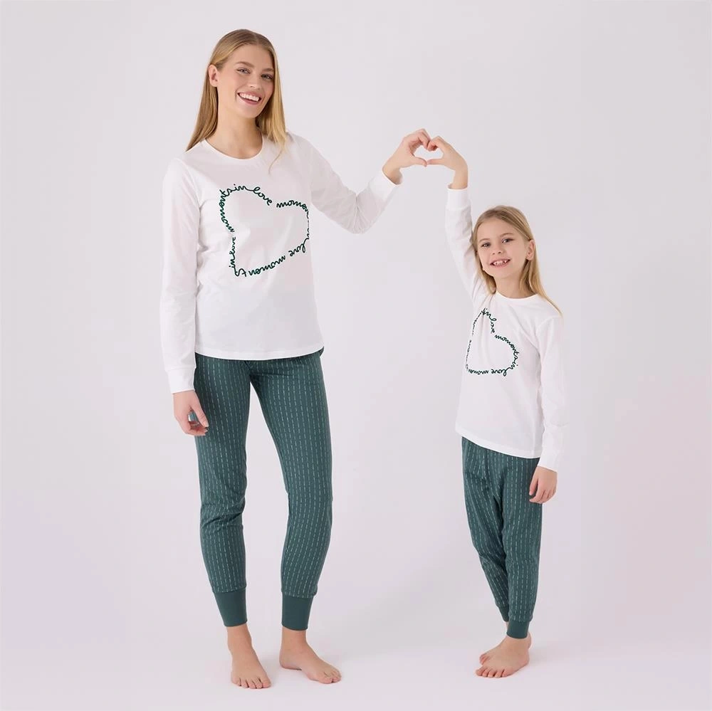 Arnetta Ar3050c Kız Çocuk Kışlık Pijama Takımı KREM