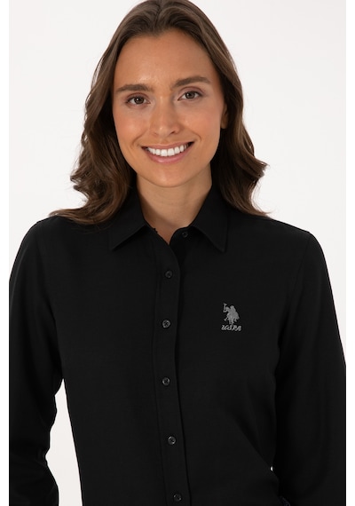 U.s. Polo Assn. Kadın Siyah Gömlek Basic 50307990-vr046 Siyah