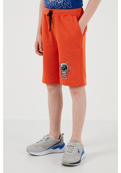 Lela Pamuklu Regular Fit Bisiklet Yaka Şortlu Alt-Üst Erkek Çocuk Takım 6212008 Saks