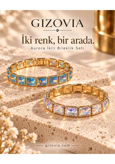 Gizovia Aurora İkili Bileklik Seti Çok Renkli