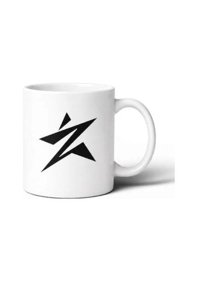 Signature Ceramic Mug Siyah / Beyaz