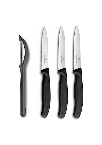 Victorinox Soyacak Soyma ve Domates Bıçağı Seti Siyah