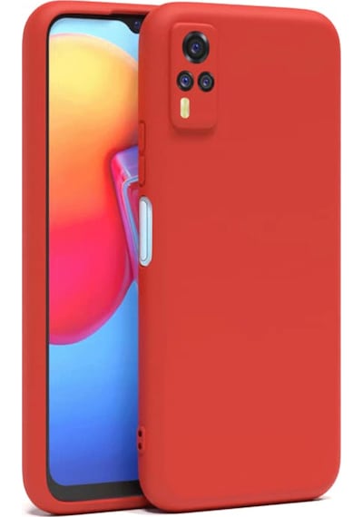 Cosmotex Newface Vivo Y53s Kılıf Nano İçi Kadife Silikon - Kırmızı