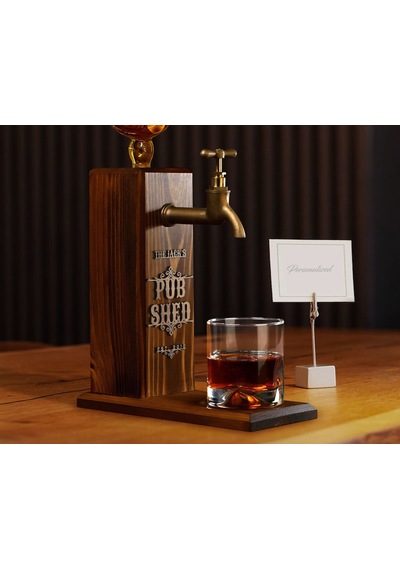 Bk Gift Kişiye Özel Kabartma İsimli Musluklu Doğal Ahşap İçki Standı, Home Bar, Viski Çeşmesi, İçecek Dispenseri, Ahşap İçecek Çeşmesi-35