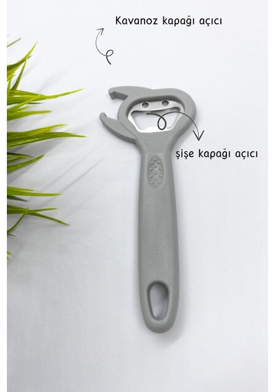 Çok Amaçlı Kapak Açacağı , Meşrubat Açacağı , Kavanoz Kapağı Açacağı Gri Diğer