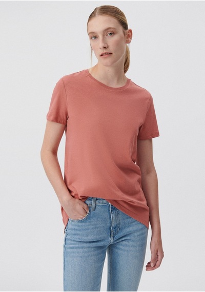 Mavi - Pembe Basic Tişört 1611648-71072 Pembe