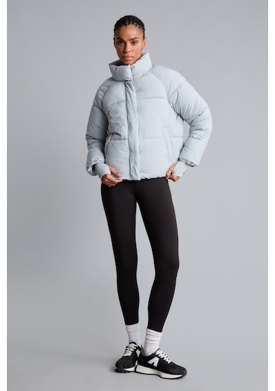 Defacto Rüzgar Geçirmez Su İtici Regular Fit Dik Yaka Reglan Kol Kışlık Şişme Mont A1550ax26augr486 Gri-gr486
