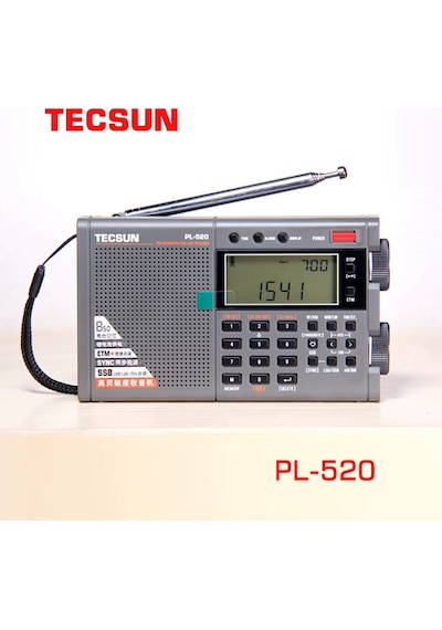 Tecsun Pl-520 Tam Bant Dsp Şarjlı Cep Radyosu Etm+, Ssb Ve Gelişmiş Filtreli Dijital Dünya Radyosu 2026 Model