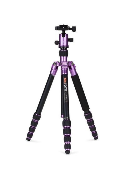 Benro Mefoto A-1350Q1 Roadtrip Aluminum Travel Tripod Kit (Purple