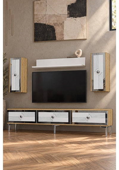 Tvr1816dbs Pega Tv Ünitesi Takımı Safirmeşe-beyaz-silver 180cm Safirmeşe - Beyaz - Gümüş Tvr1816dbs Pega Tv Ünitesi Takımı Safirmeşe-beyaz-silver 180cm Safirmeşe - Beyaz - Gümüş