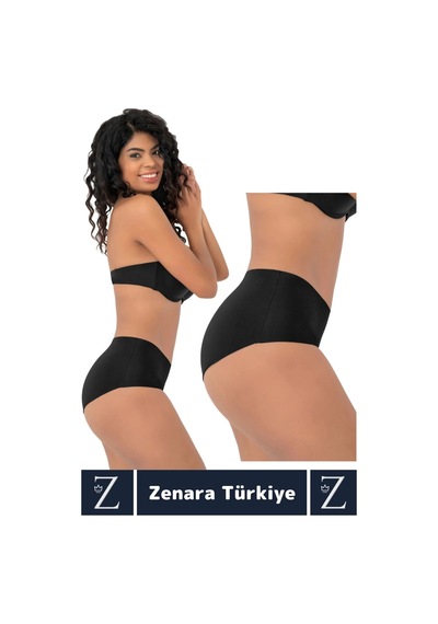 Gündelik İz Göstermez Vücut Sıkılaştıran İncelten Toparlayan Lazer Kesim Dikişsiz Bato Külot Korse Siyah