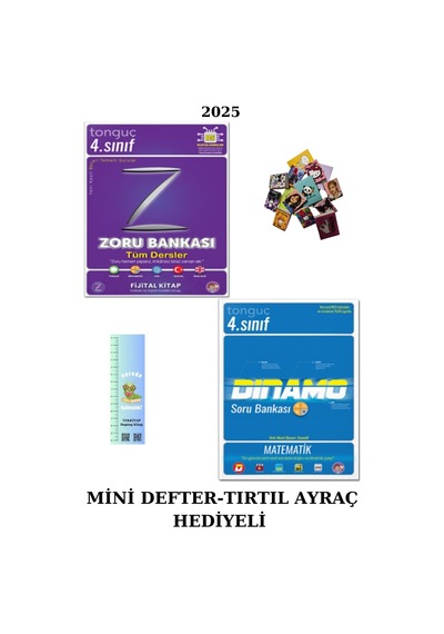 Tonguç 4. Sınıf Zoru Bankası Td.+ 4. Sınıf Dinamo Matematik Sb. 2 Kitap Mini D.+tırtıl Ayraç