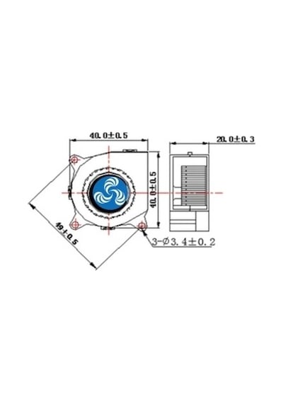 Ic 217a Fan 40x40x20 5v Salyangoz 0,07a