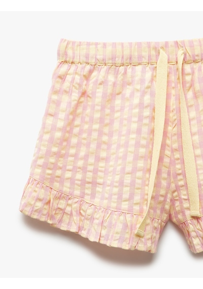 Koton Bol Kalıp Beli Bağlamalı Pötikareli Fırfırlı Şort Pijama Altı Pembe Desenli 5slk80027mw Pembe Desenli Koton Bol Kalıp Beli Bağlamalı Pötikareli Fırfırlı Şort Pijama Altı Pembe Desenli 5slk80027mw Pembe Desenli