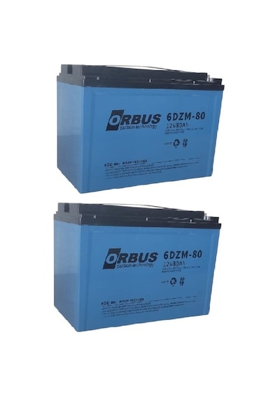 Orbus 12v 80 Amper Jel Elektrikli Bisiklet E-bike Aküsü Ebatlar : 223x121x174 2025 Üretim İkili Paket Orbus 12v 80 Amper Jel Elektrikli Bisiklet E-bike Aküsü Ebatlar : 223x121x174 2025 Üretim İkili Paket