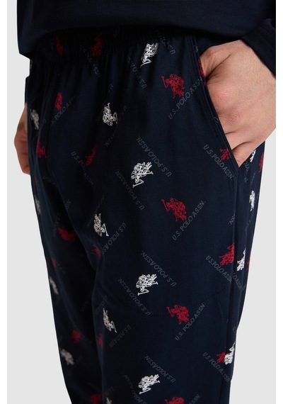 U.S. Polo Assn. Erkek Lacivert Pijama Takımı 50333261-vr033