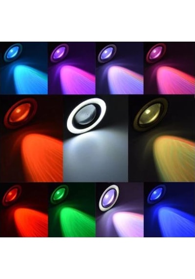 Mercekli Angel Sis Farı Metal Su Geçirmez 89 Mm Rgb Kumandalı