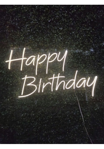 Happy Birthday Doğum Günü Neon Led Tabela 70x30cm