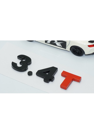 Dk Tuning 3.4t Bagaj Siyah Kırmızı Yazı Logo Volkswagen İle Uyuml
