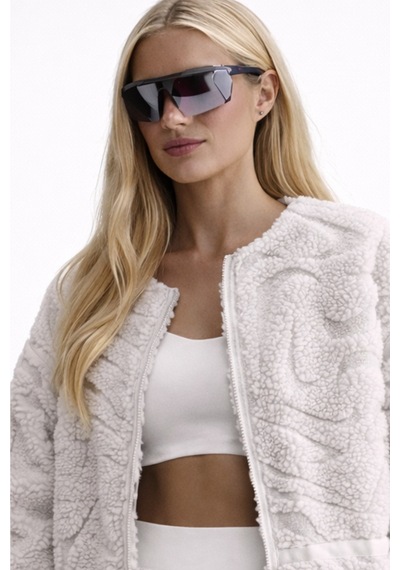 Nike Sportswear Cozy Terma Fit Women's Loose High Pile Jacket Kadın Bol Kesim Peluş Spor Ceket Krem
