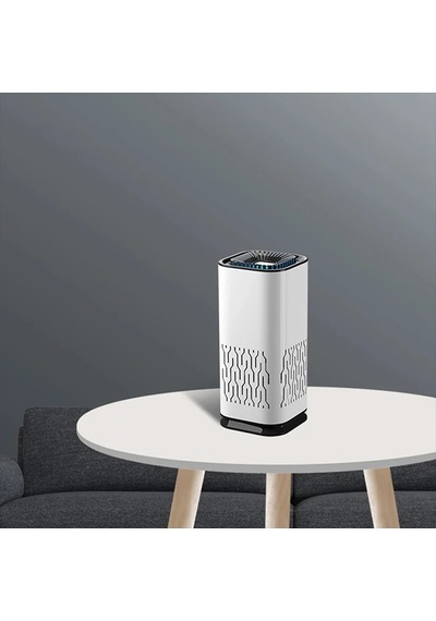Ally K2 Araç İçm Mini Hava Temizleyici Araba Ev Ofis Taşınabilir Air Purifier- 5775 Siyah Orkide