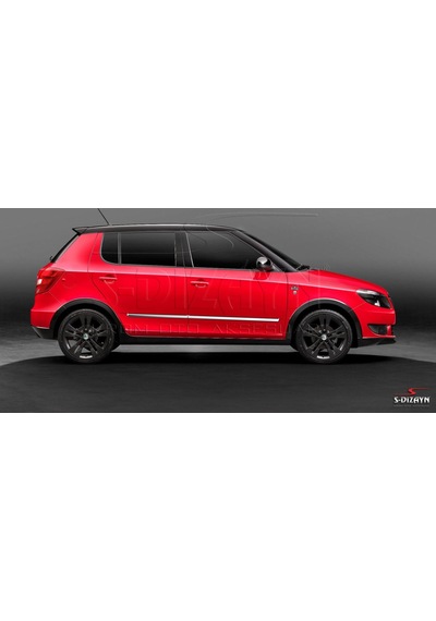 S-Dizayn  Skoda Fabia Kapı Koruma Çıtası Krom 2013 Üzeri