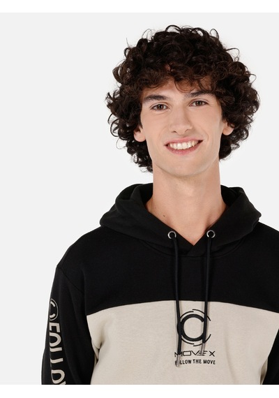 Colin's Colins Normal Kesim Kapüşonlu Baskılı Siyah Erkek Sweatshirt Cl1070813 Siyah
