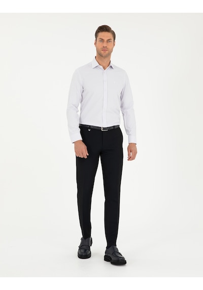 Pierre Cardin Erkek Mor Gömlek Desenli 50294168-vr038 Mor