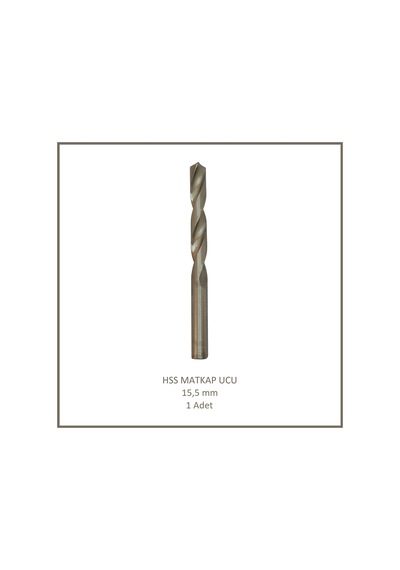 Hss Matkap Ucu 15,5 Mm, Metal, Ahşap, Plastik İçin 1 Adet