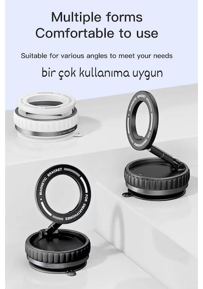 Plentiful Araç Cam Telefon Tutucu 60derece Dönebilir Araç Cam Ayna Uyumlu K11 1