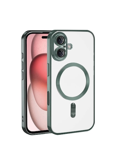 Apple Uyumlu iPhone 17 Uyumlu Kross Magneticsafe Kapak - Koyu Yeşil