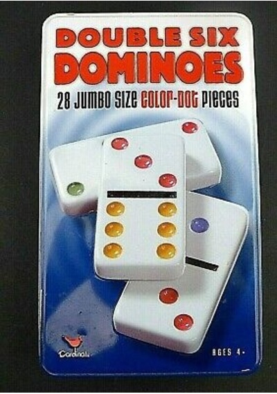 Cardinal Double Six Dominoes Jumbo 28 Domino Taşı Set Usa