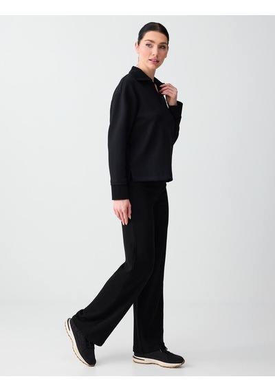 Jimmy Key Jimmy Key Siyah Beli Lastikli Normal Bel Normal Paça Örme Pantolon 6sw185442900